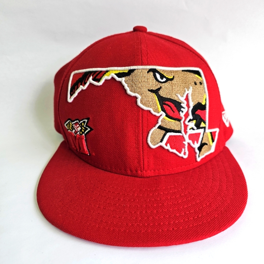 Maryland Terps University Fitted Hat 7 3/4